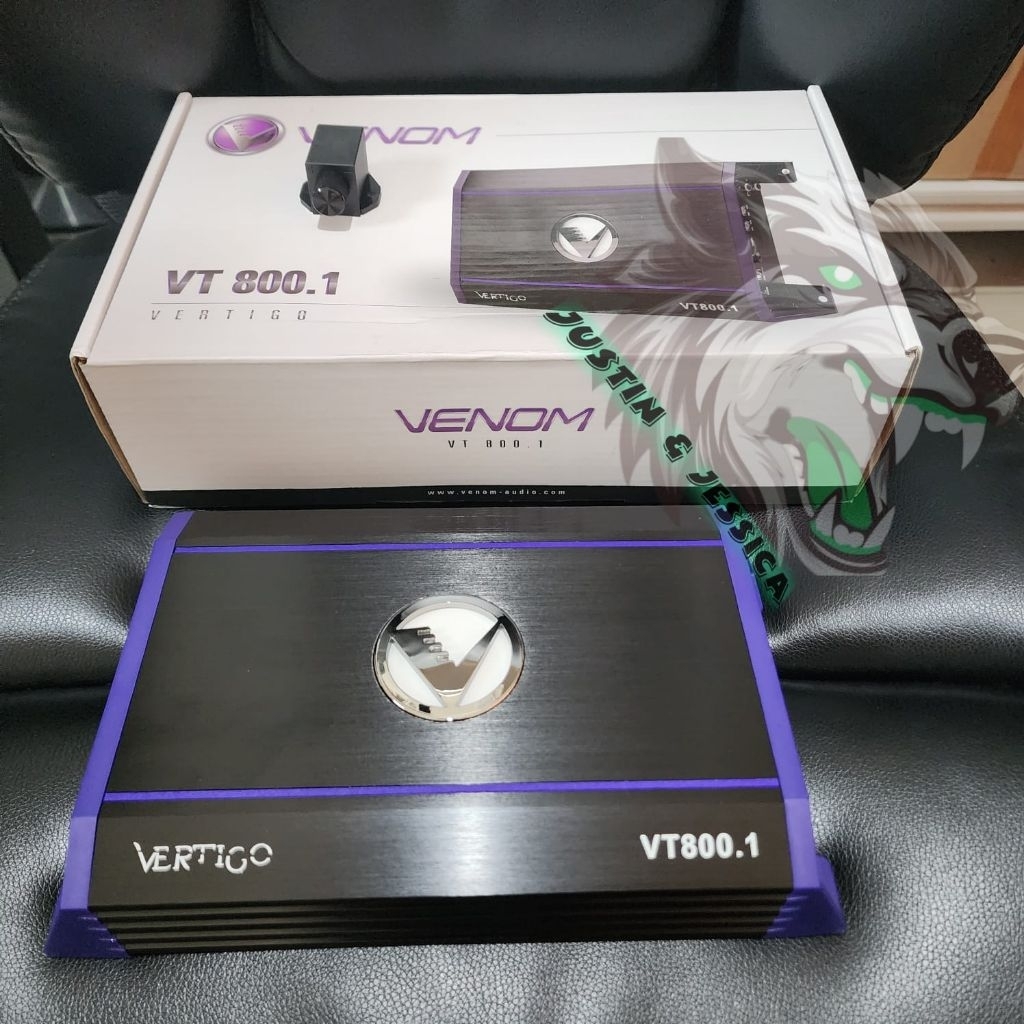 Power mobil monoblok 1 chanel venom vertigo vt-800.1 garansi resmi