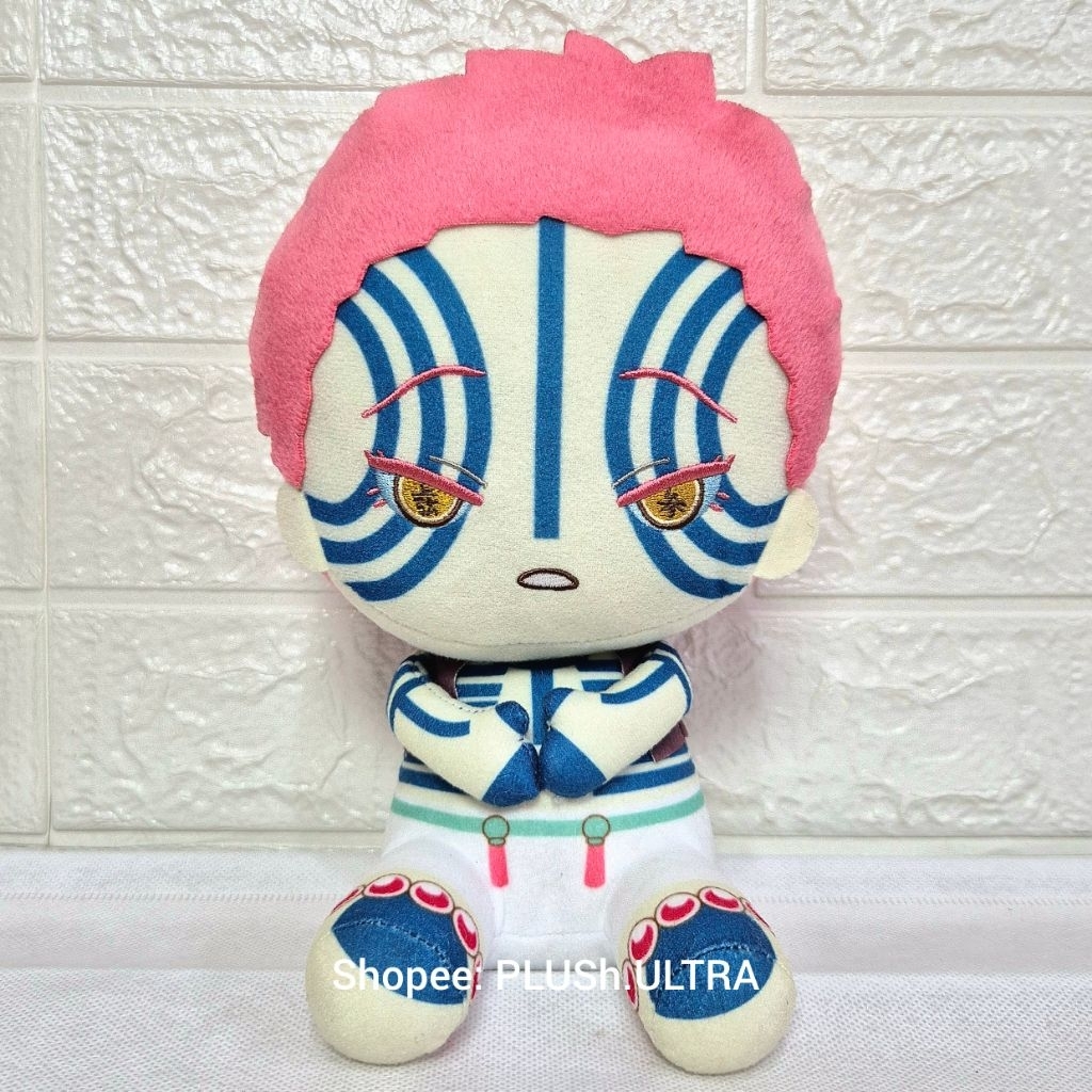 Akaza Demon Slayer Kimetsu No Yaiba Anime Plush Doll Keychain Gantungan Kunci Ganci Boneka instan