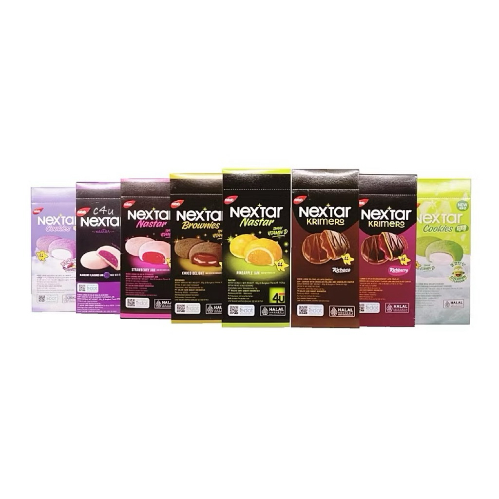 nextar nastar / brownies / blueberry /strawberry / nextar star isi 8 pcs