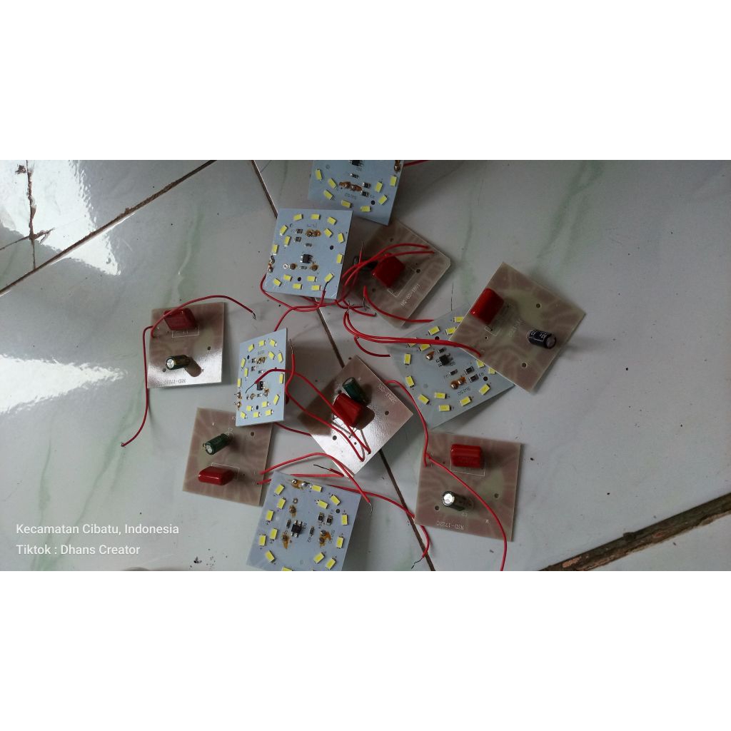 PCB. lampu led 9 watt putih terang