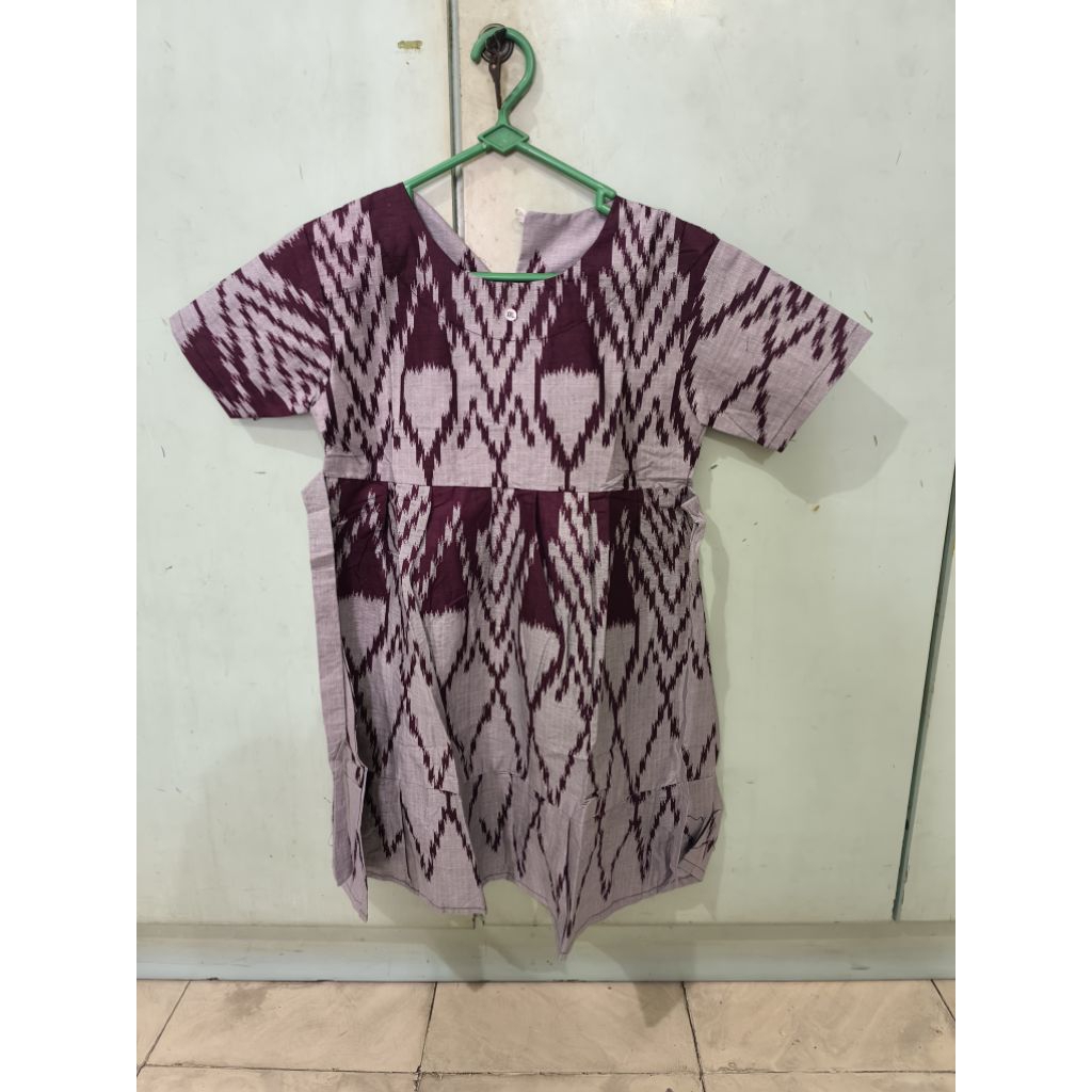 batik modern anak Baju Batik Modern Anak Perempuan Dress Terusan Katun anak perempuan dress terusan