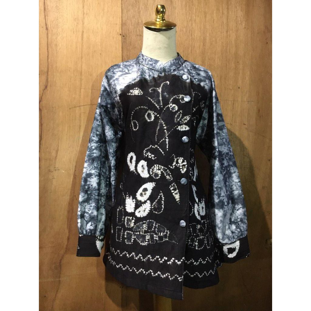 tunik sasirangan kancing miring/atasan sasirangan