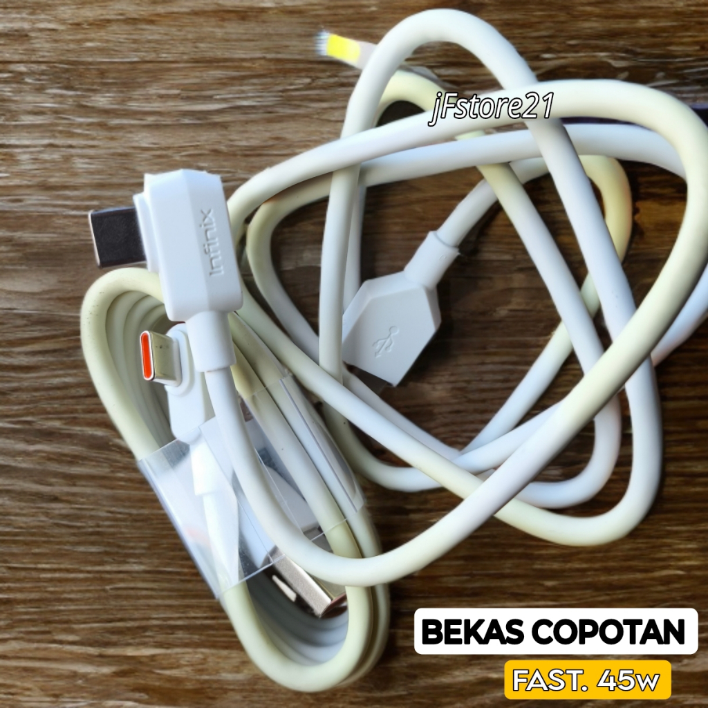 (BEkAS ORIGINAL) Kabel data infinix gt 20 pro GT 30 5g Fastcharger 45w