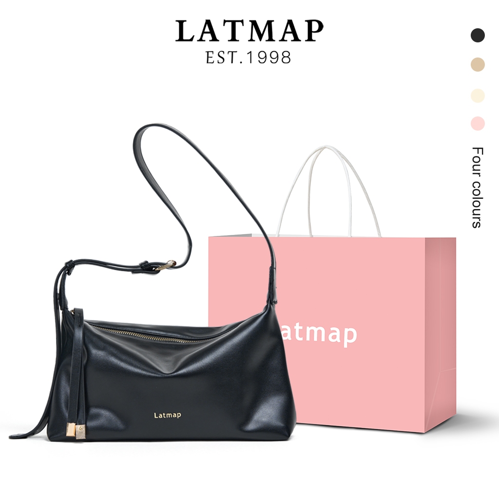 Latmap Sling bag Wanita Soft Tas Selempang Wanita Besar Tas Bahu Wanita Korean Hobo Bag Tas Shoulder