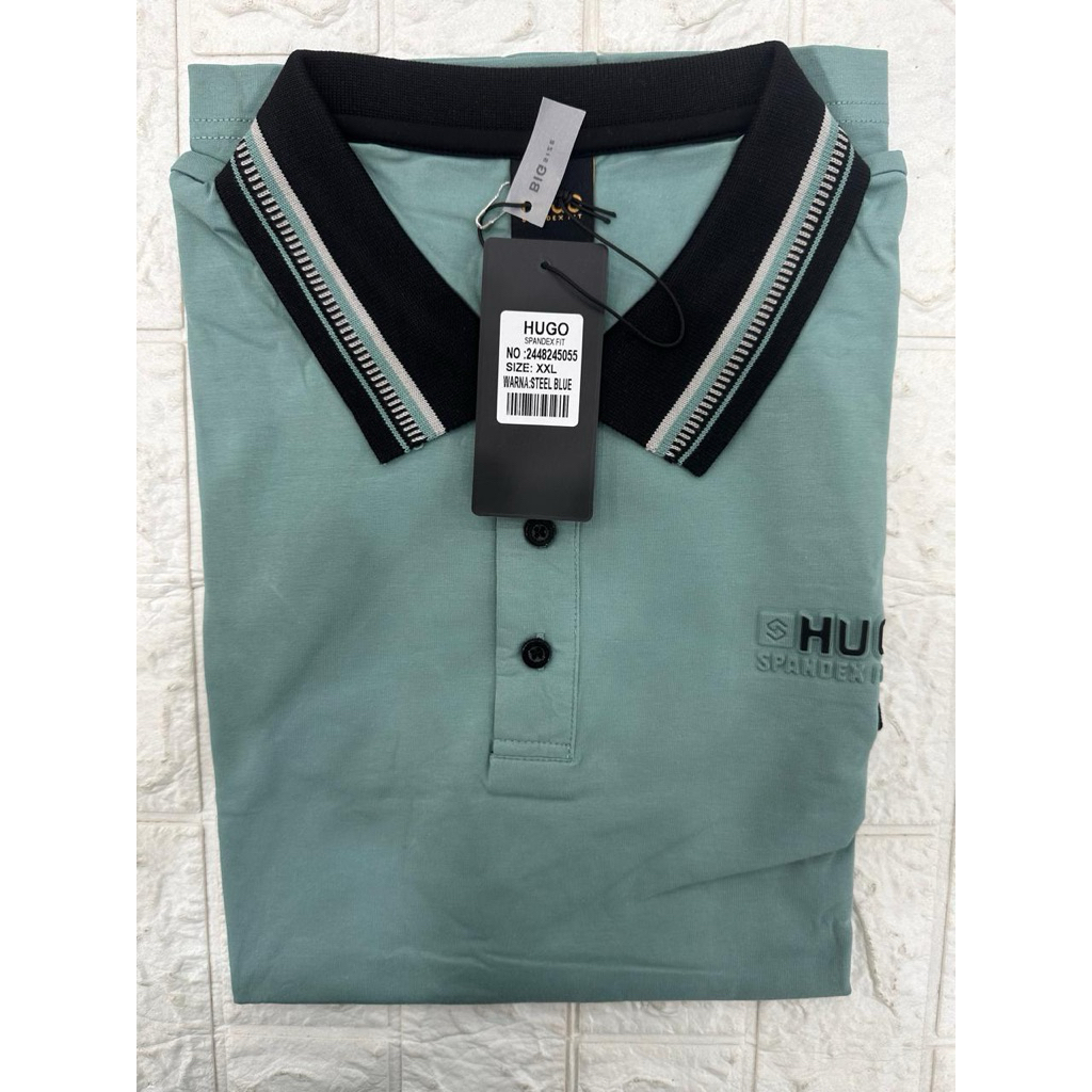 Kaos Kerah Pria Jumbo 2xl 3xl 4xl Bahan Adem Lembut Brand HG Selection