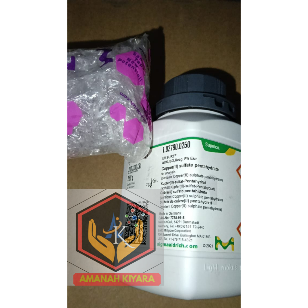 CuSO4 , Cupri Sulfat , Copper (II) Sulfate Pentahydrate, Tembaga (ll) Sulfat Pentahidrat , ecer 1 gr