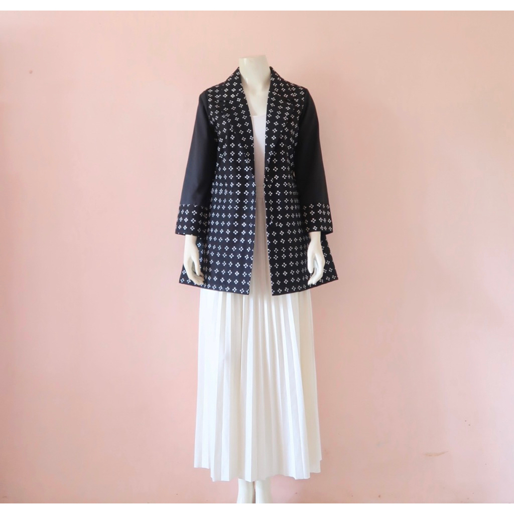 Blazer batik || Lapisan Furing Tricot