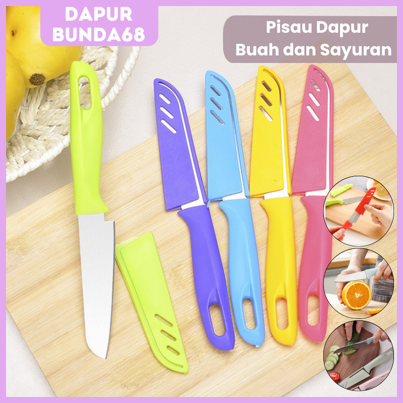 DB68 Pisau Dapur Kupas Buah dan Sayuran / Pisau Nordik Stainless / Pisau Dapur Mini Pemotong Makanan