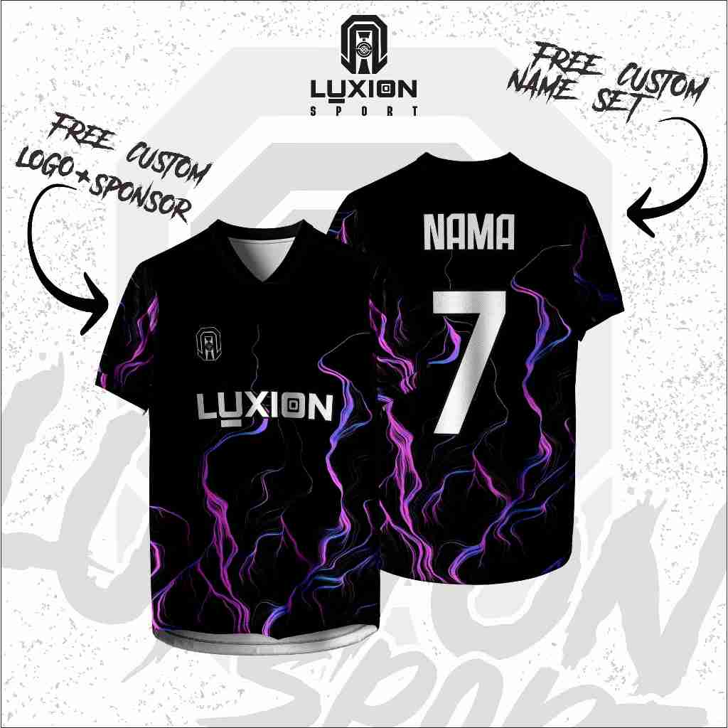 Jersey Futsal Custom Nama Nomor Sponsor Dry Fit || Jersey Bola Custom Nama Nomor Sponsor Premium