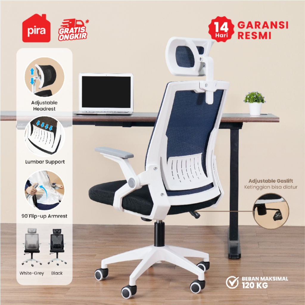 PIRA WORK -  MARA EC Kursi Kerja / Kursi Kantor / Kursi Ergonomis / Kursi Kantor Hidrolik / Kursi Ja