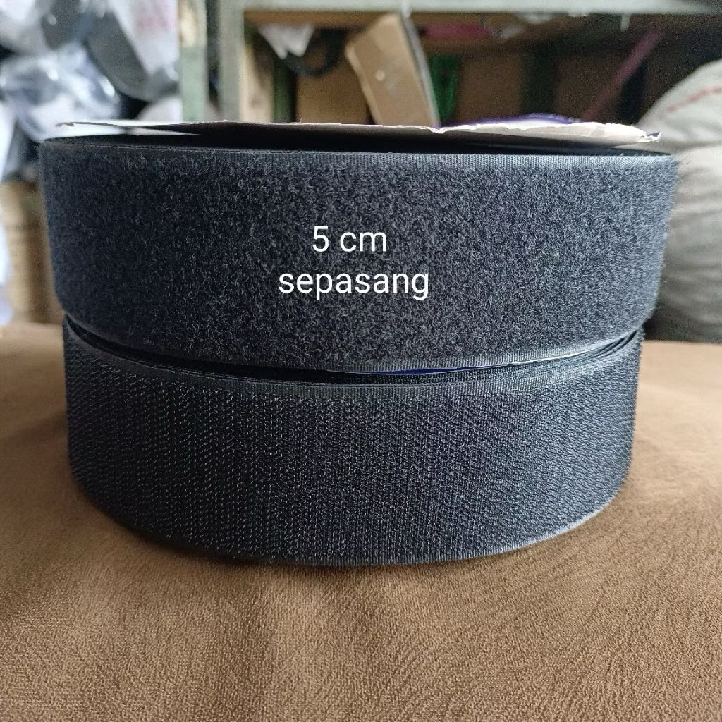 1 meter perepet/velcro ukuran 5 cm sepasang