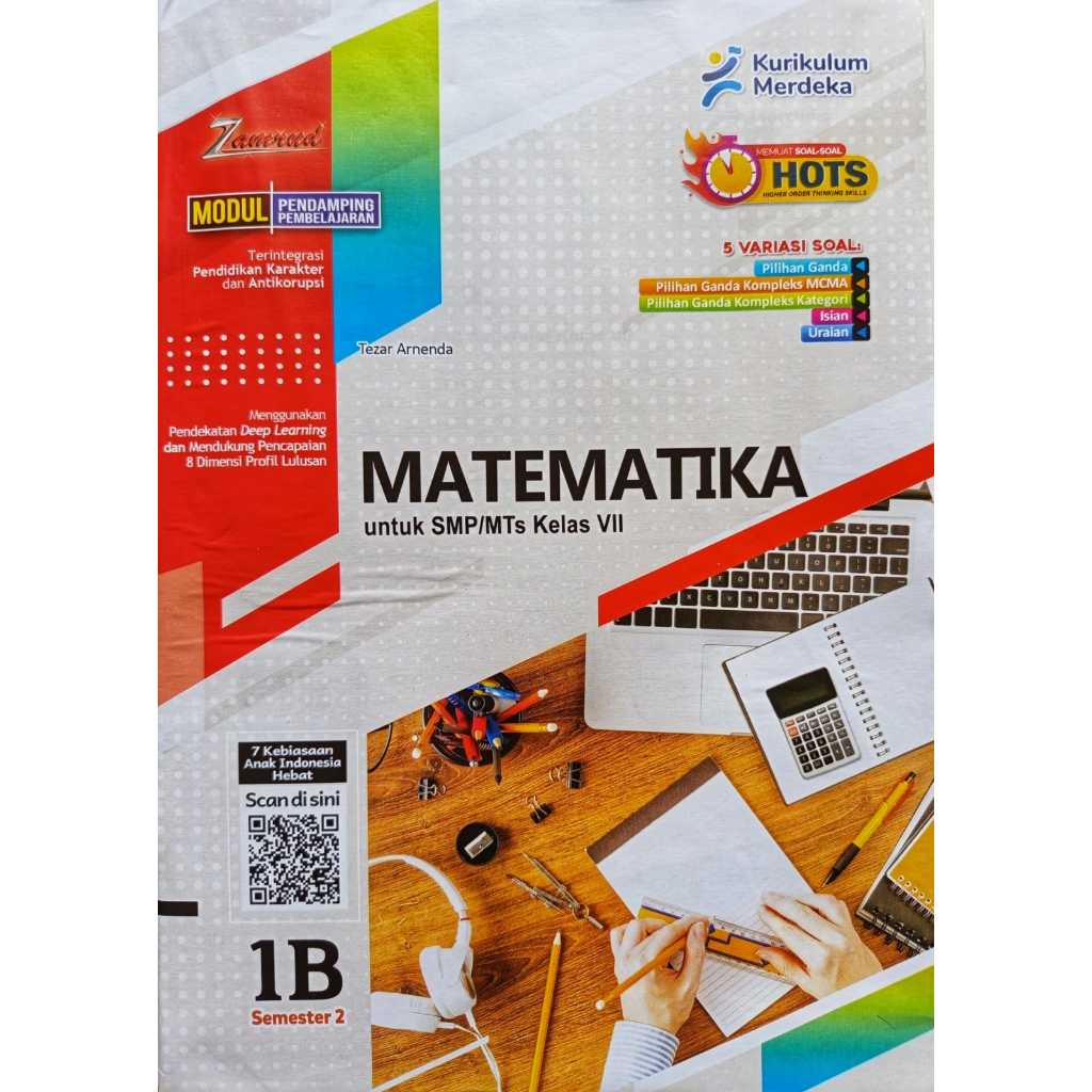LKS MATEMATIKA SMP KELAS 7 Semester 2 Kurikulum Merdeka 2025-2026 Zamrud