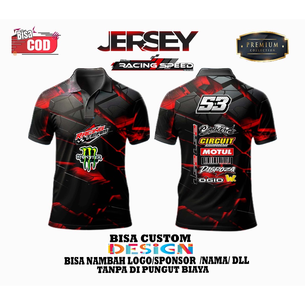 JERSEY RACING SUPERMOTO RIDER/BAJU JERSEY SUPERMOTO CRF KLX WR DTRACKER/02