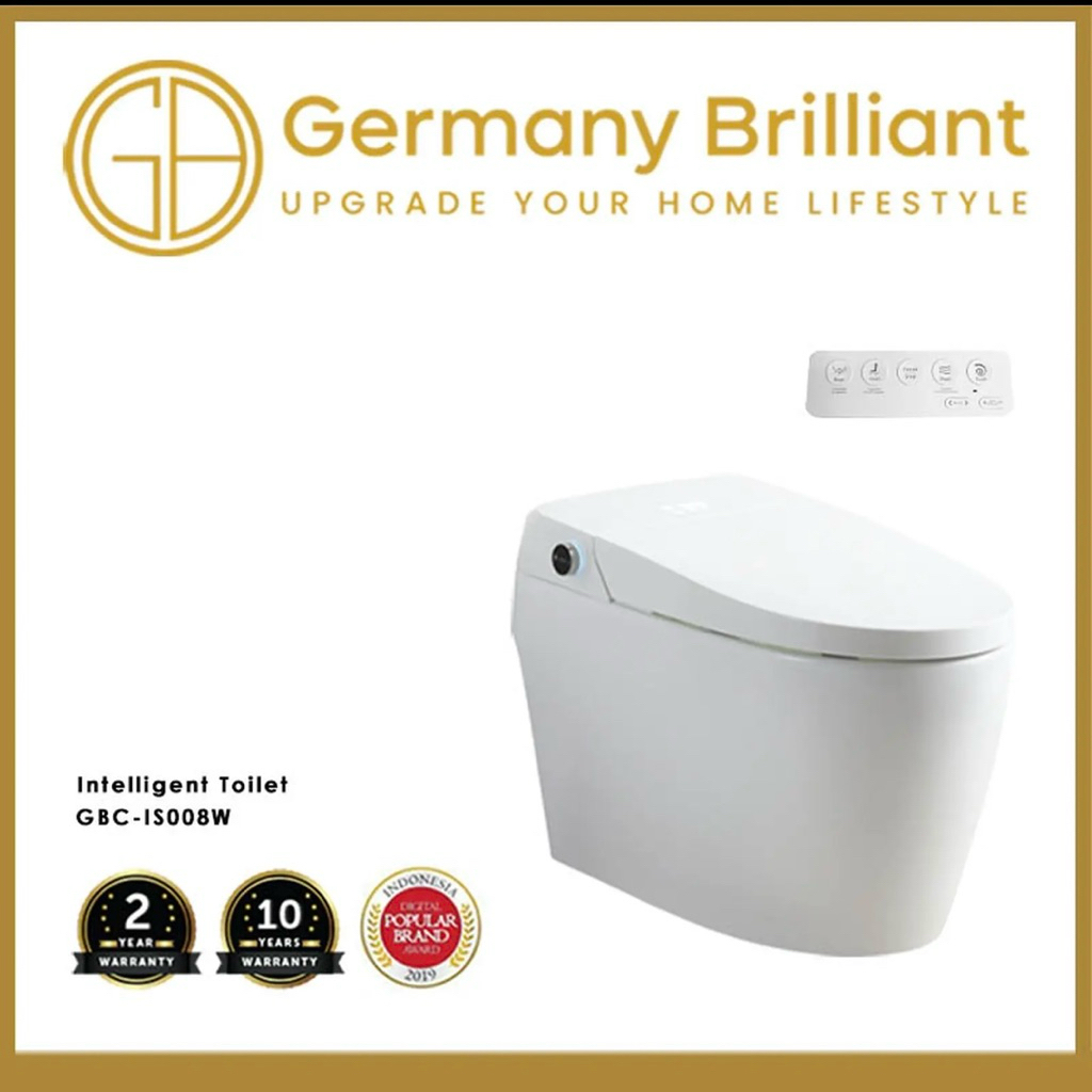 Germany Brilliant Closet Duduk / Kloset Duduk GBC-IS008 White