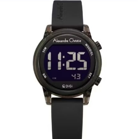 Alexandre christie 9368 digital hitam wanita original