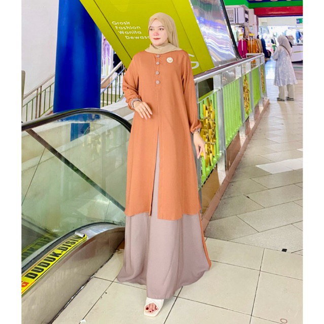 Naura dress/Gamis polos premium/gamis pesta