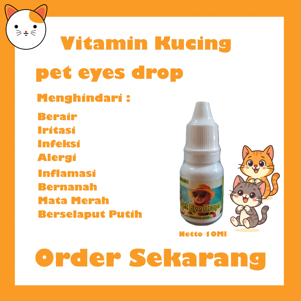 obat mata untuk kucing, kelinci, dan anjing Obat Sakit Mata, Mata Berair, Infeksi, Mata Merah