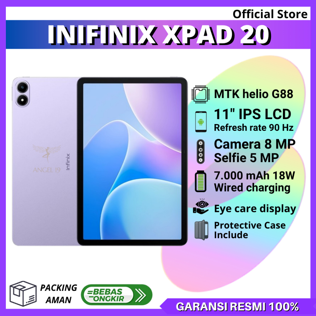 INFINIX XPAD 20 8/256 GB GARANSI RESMI - BATERAI BESAR 7000 mAh