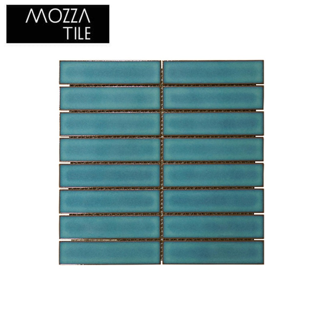 Mozaic Mozza Tile Anda Tosca Hijau Glossy Porselain Mozaik Dinding Kamar Mandi Mozaik Merk Mozza Tos
