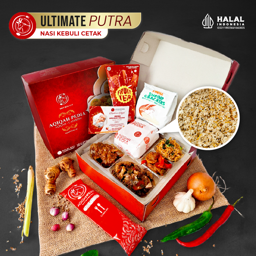 Aqiqah Pedia - Paket Ultimate Putra Nasi Kebuli Cetak