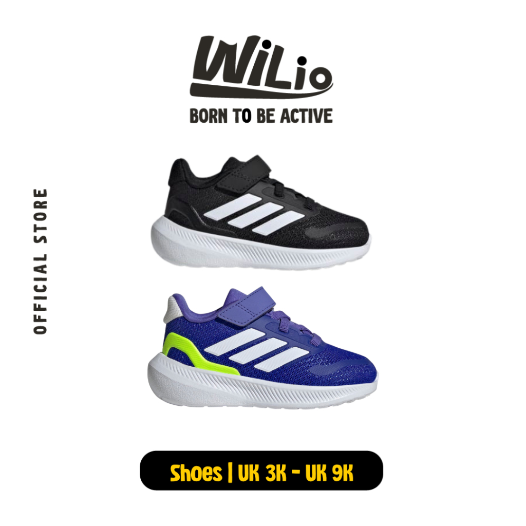 ADIDAS Runfalcon 5 Shoes El I IE8598 - Sepatu Anak (Hitam)