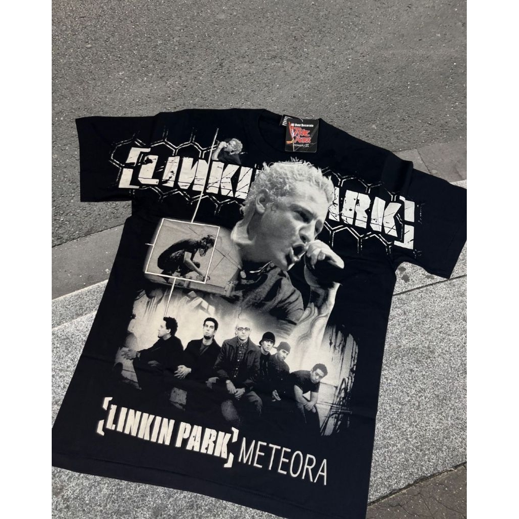 KAOS BAND BOOTLEG FANMADE BARU THE ROXX THE MAXX DISCHARGE ALL OVER PRINT AOP LINKIN PARK METEORA