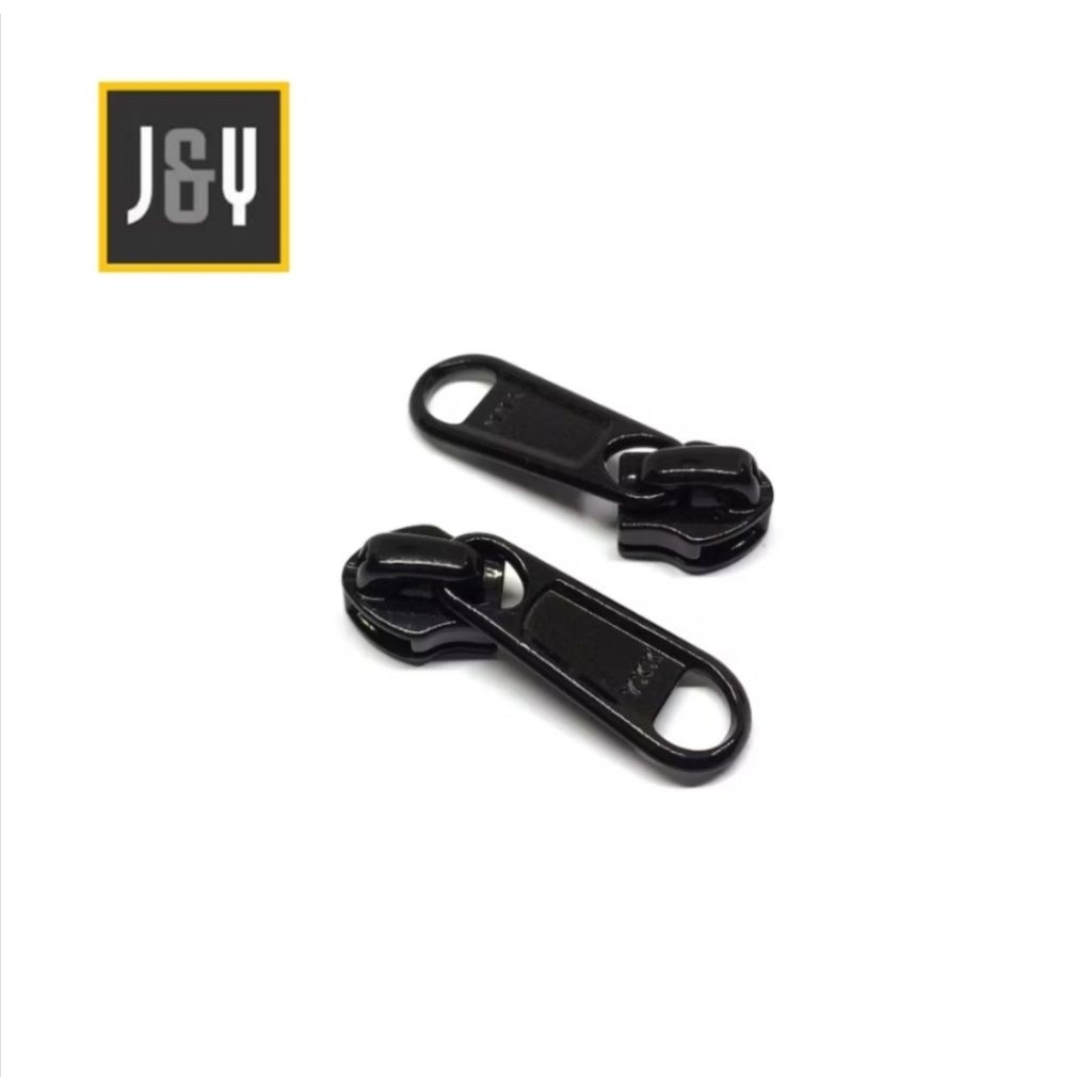 kepala resleting tas YKK no.8 hitam