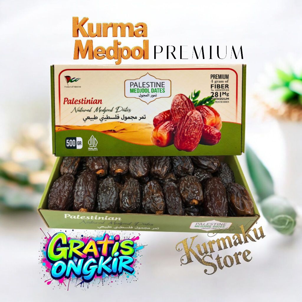 Kurma Medjool PALESTINA//Medjool Kurma Jumbo 1Kg (EXS 2026)