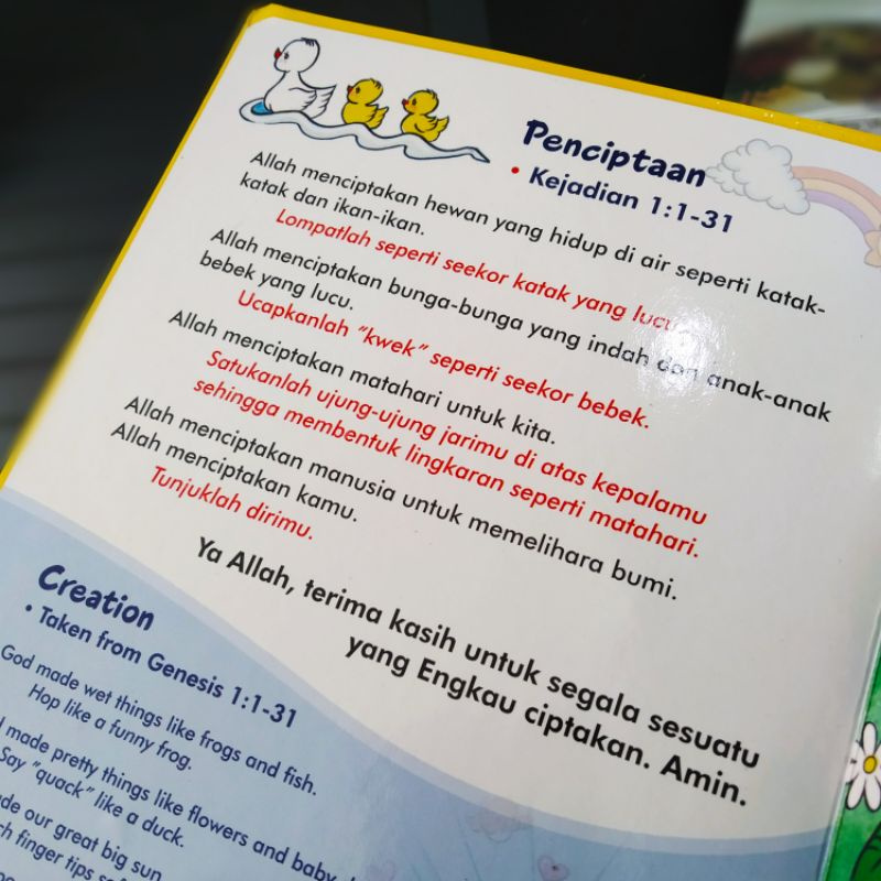 Buku Cerita Anak Kristen - Alkitab Kecilku : Cerita Alkitab Bergambar 1