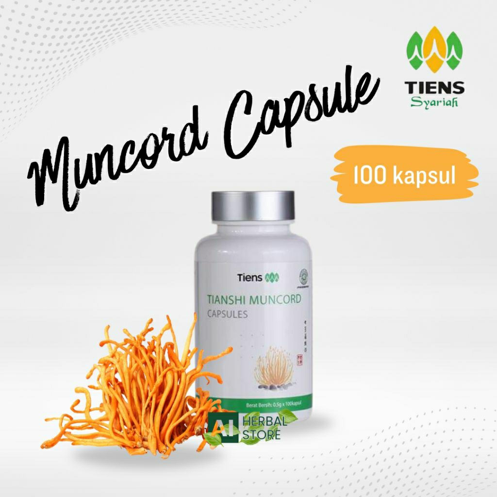 TIENS Muncord Capsules Original – Cordyceps Tiens – Suplemen Daya Tahan & Energi – Produk Tiens Asli