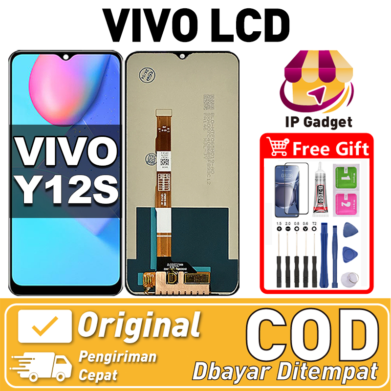 ORI FOR LCD VIVO Y12S Fullset Original LCD HP VIVO Y12S Asli Touchscreen Layar Sentuh HP COD