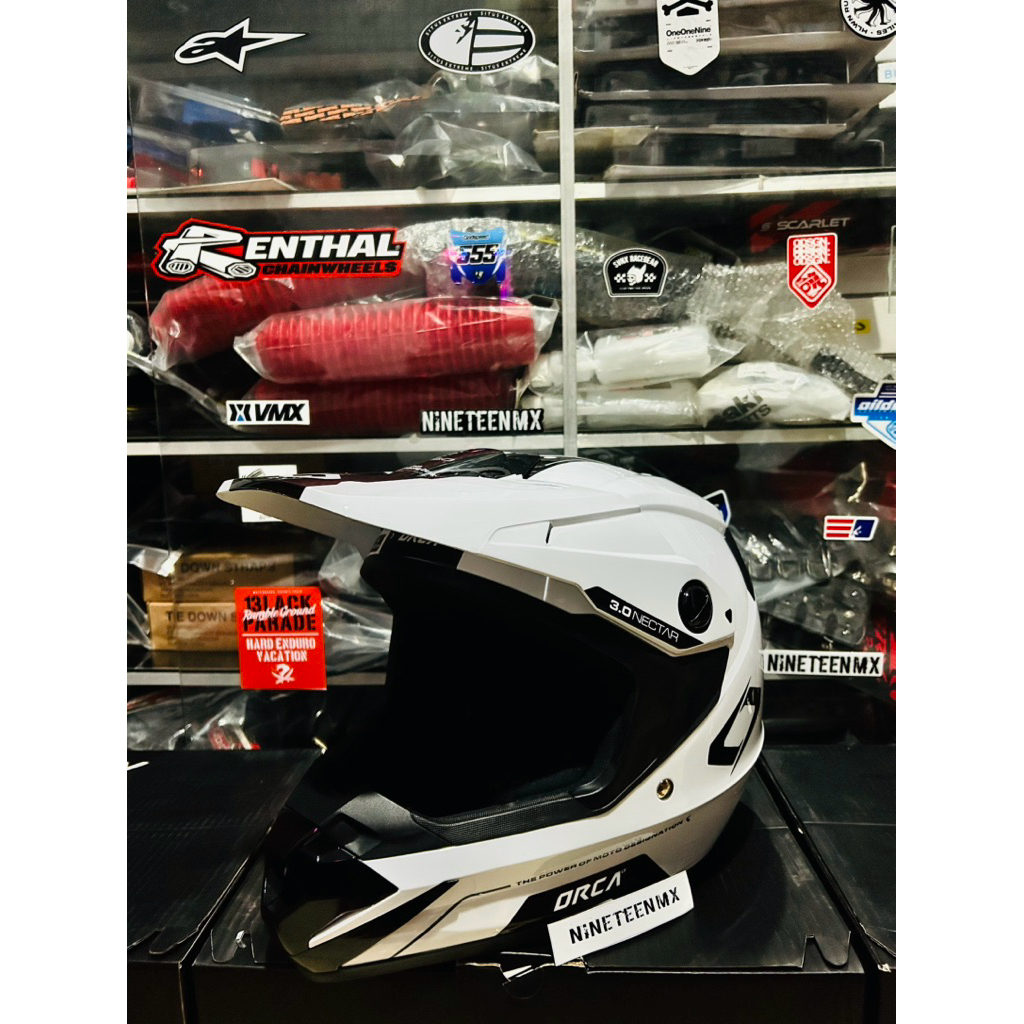HELM CROSS ORCA NECTAR SERIES 3.0 WHITE BLACK