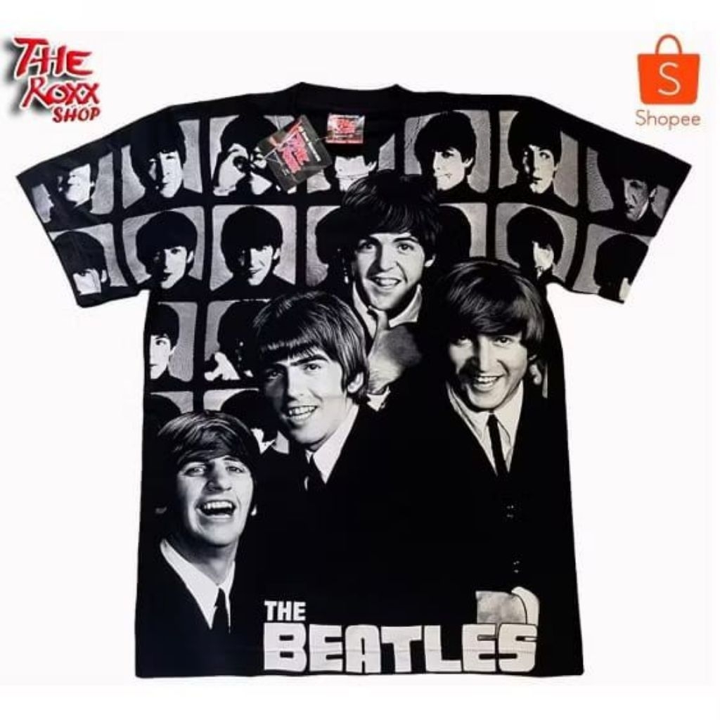 KAOS BAND BOOTLEG FANMADE BARU THE ROXX THE MAXX DISCHARGE ALL OVER PRINT AOP THE BEATLES