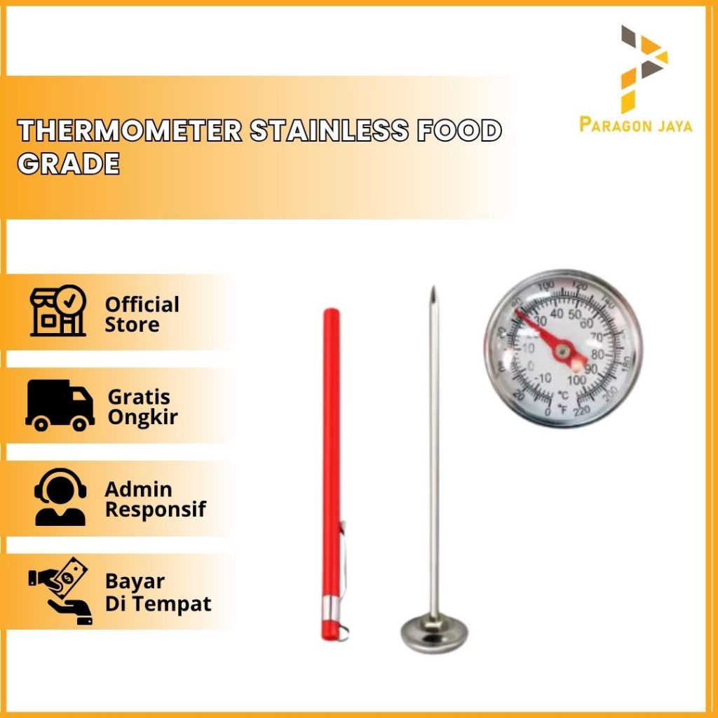 Termometer kopi Thermometer Susu Stainless Food Grade Termometer Kopi Barista Air Masak teko