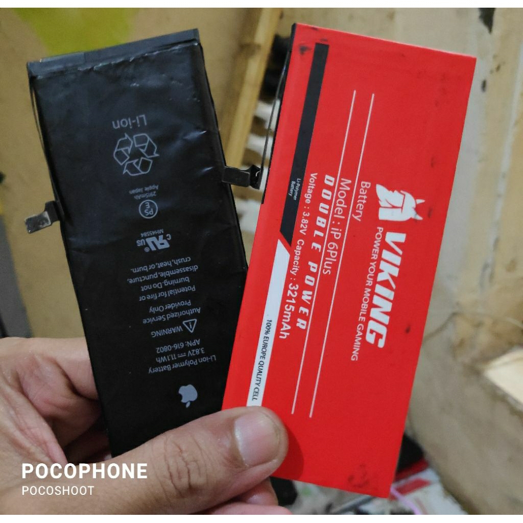 Batre iPhone 6s plus / 6 plus ori copotan normal tested