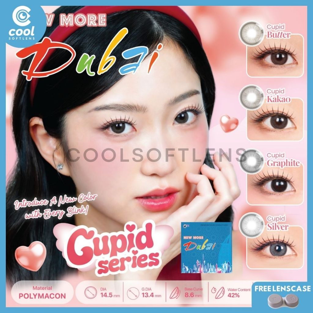 Softlens NEW MORE DUBAI 14,5 MM CUPID SERIES Normal & Minus (-0,50 S/D -6,00) By CTK / More Dubai By