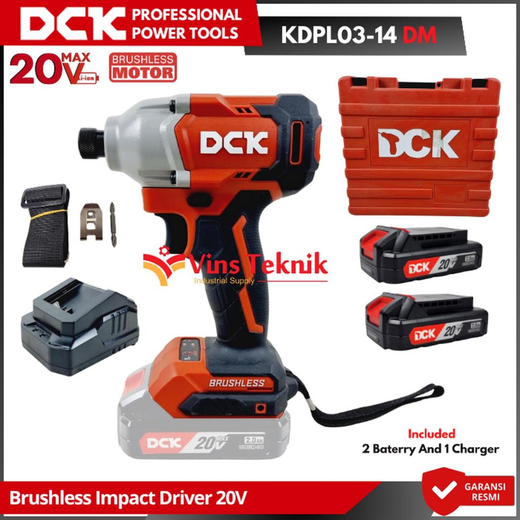 Impact Driver Screwdriver KDPL03-14DM DCK Mesin bor obeng