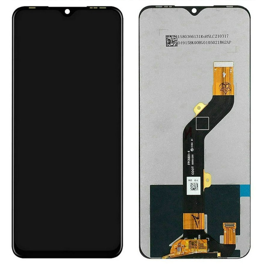 LCD+TS R8+ ITEL A50/ZTE BLADE A54 BLACK