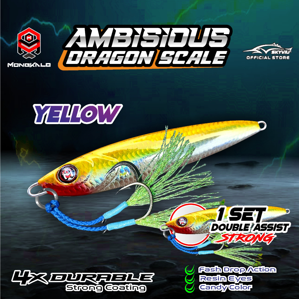 Mongkalo Ambisious Sisik-Kecil noGID noMotif Candy 100 Kuning