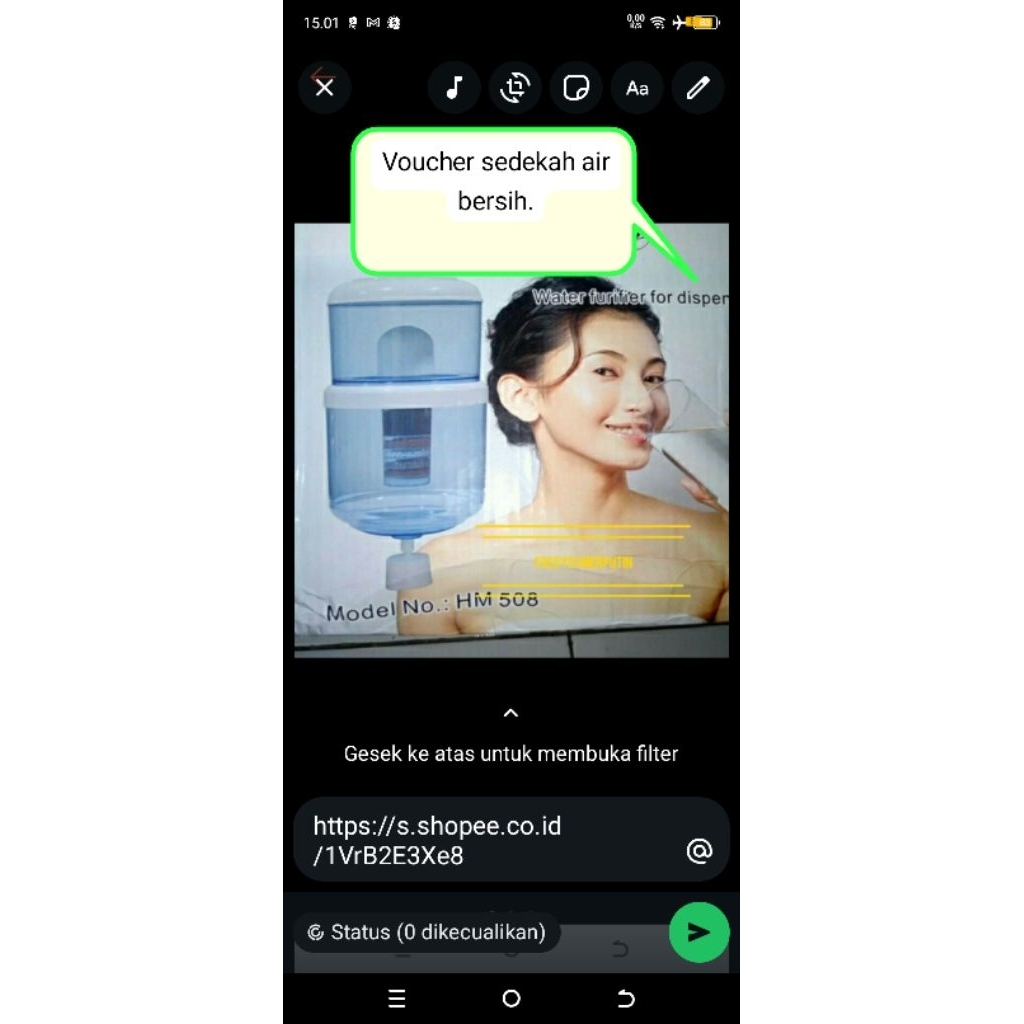 alat penyaring air siap minum BIO ENERGY WATER PURIFIER