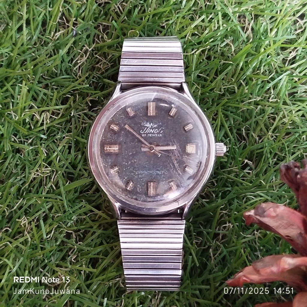 Vintage jam tangan WINGO 21 jewels manual wind