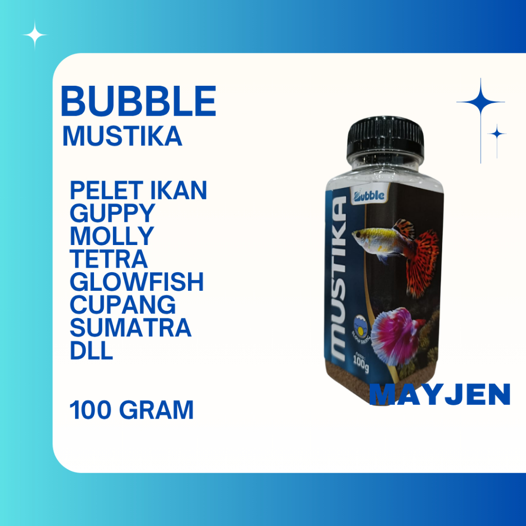 Pelet Ikan Tropis Bubble Mustika 100gr