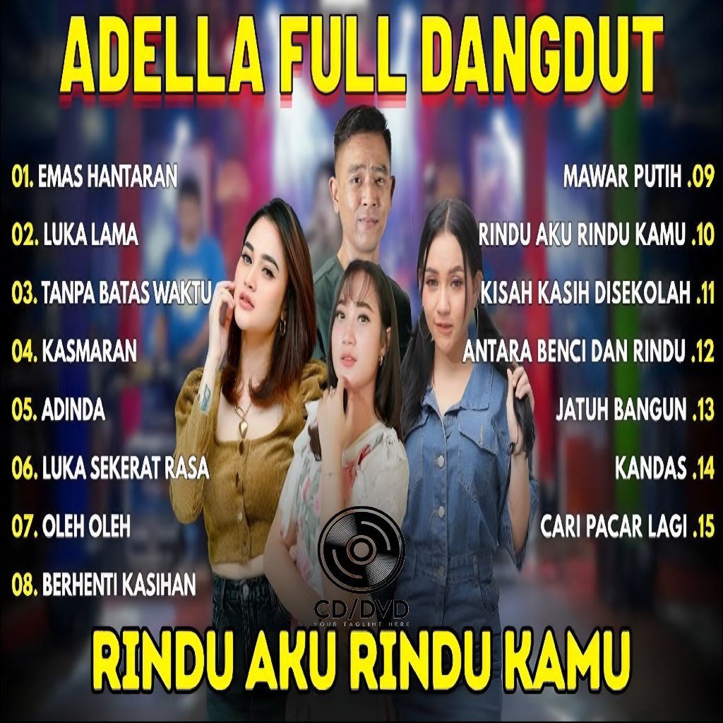 KASET LAGU DANGDUT ADELLA FULL ALBUM TERPOPULER - KASET CD MUSIK DANGDUT - KASET LAGU ADELLA FULL AL