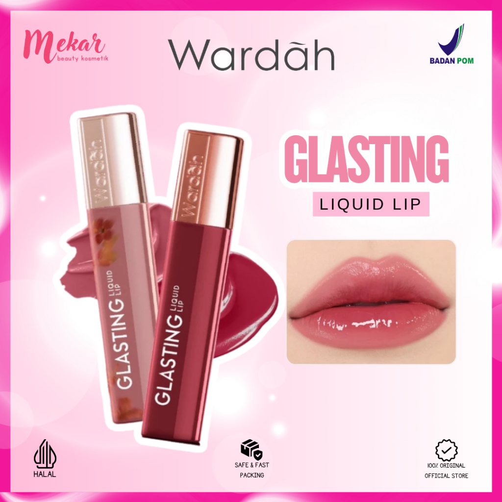 WARDAH Glasting Liquid Lip | Lip Gloss Lip Matte Wardah Long Lasting Best Seller