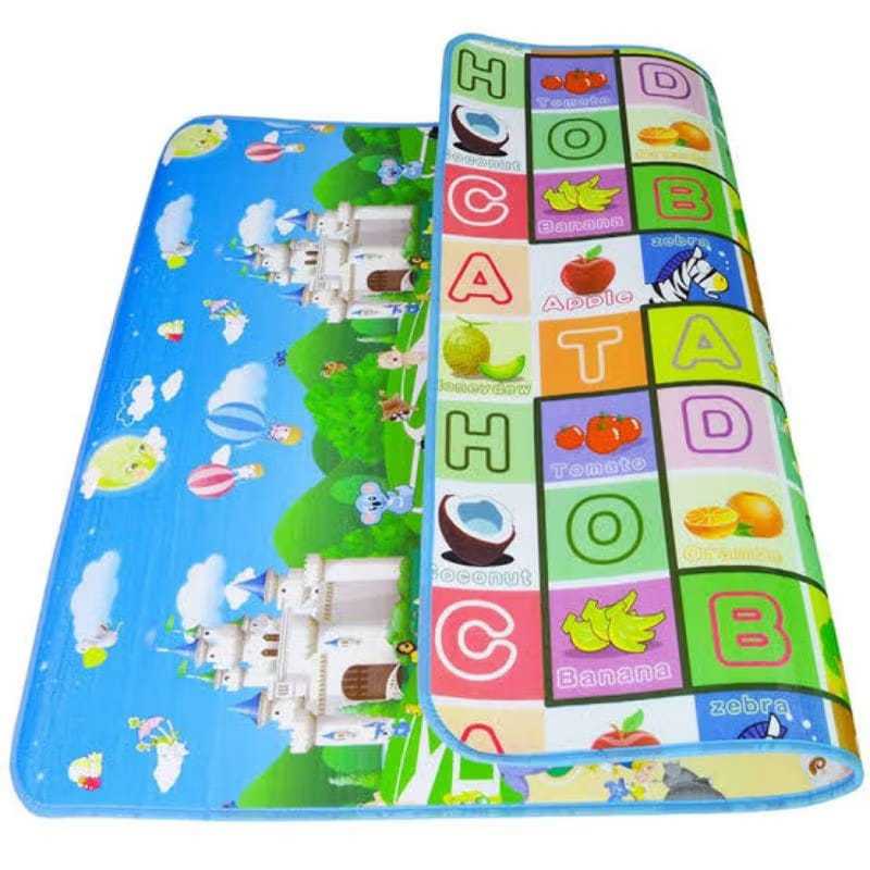 Karpet Foam Tebal Empuk 180x120 Tikar Lantai Busa Bolak Balik Motif Karakter Anak
