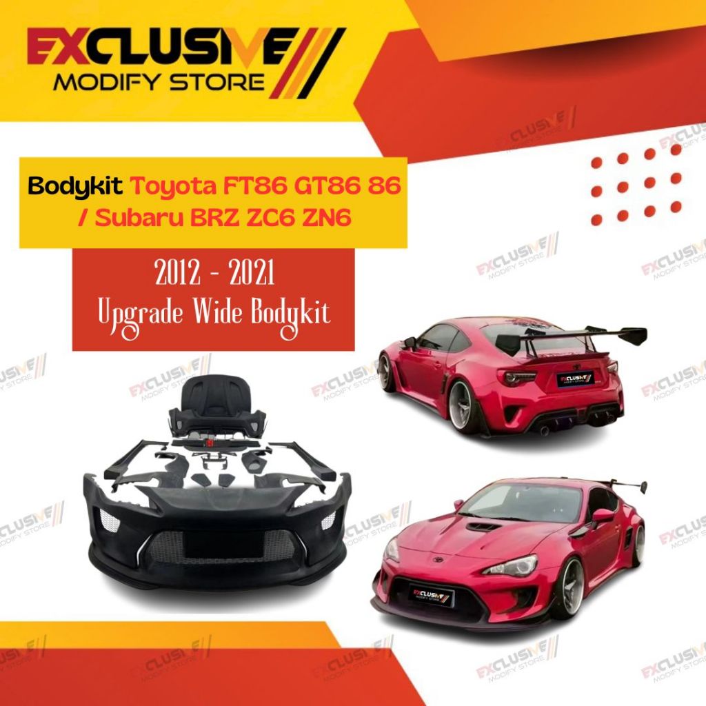 TOYOTA FT86 GT86 86 / SUBARU BRZ ZC6 ZN6 BODYKIT UPGRADE WIDE BODYKIT USA ROBOT CRAFTSMAN FULL IMPOR