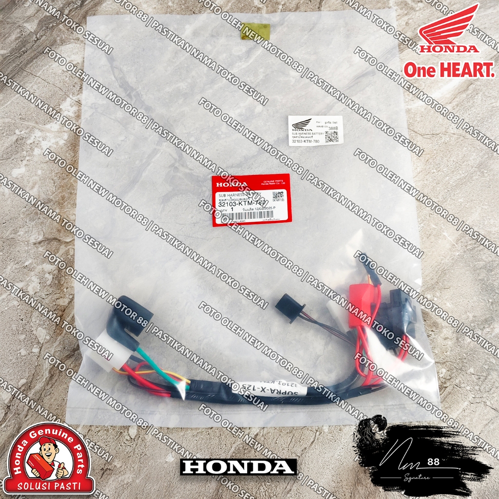 Kabel Sikring Kabel Body Kabel Aki Accu SUB HARNESS BATTERY Supra X 125 PGM FI Karbu Lama Batman Kar