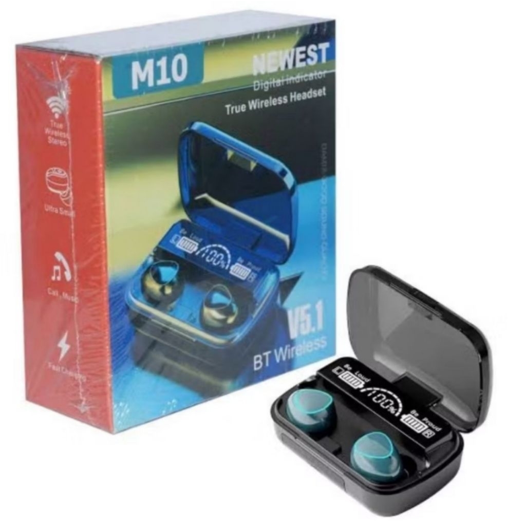 M10 Headset bluetooth TWS, handsfree TWS M10
