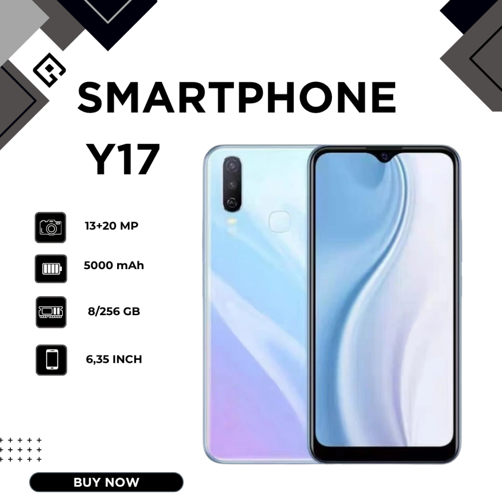 HP SMARTPHONE VIVO Y17 RAM 8GB + 256GB 4G LTE BATERAI 5000 MAh - BISA COD
