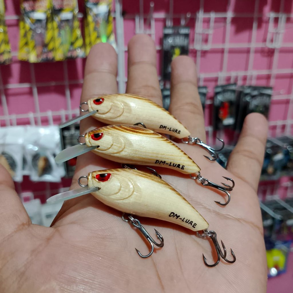 Minnow Kayu Gendut 5cm DM Lure Floating